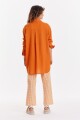 Camisa Noble lino Naranja