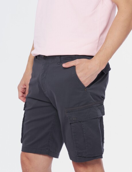 BERMUDA CARGO CON SPANDEX Gris