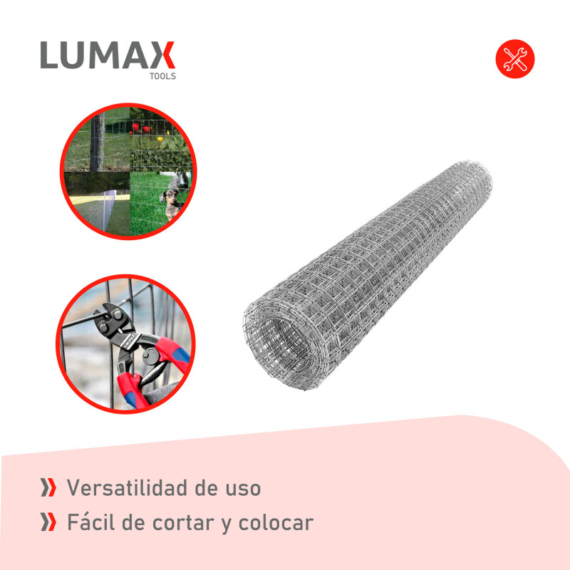 Rollo de Malla Electrosoldada Galvanizada Lumax 1.8x25mts Rollo de Malla Electrosoldada Galvanizada Lumax 1.8x25mts