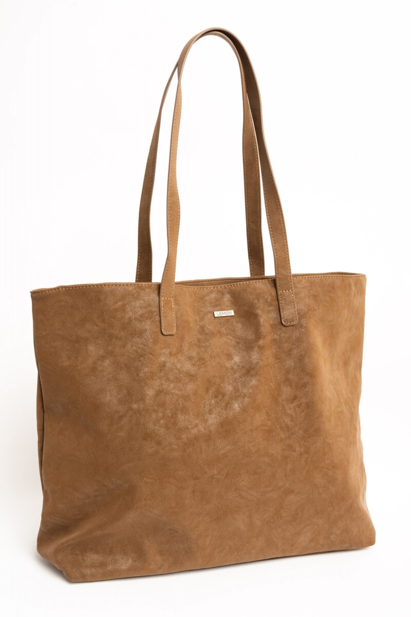 Travel Bag Cuero Vegano Camel