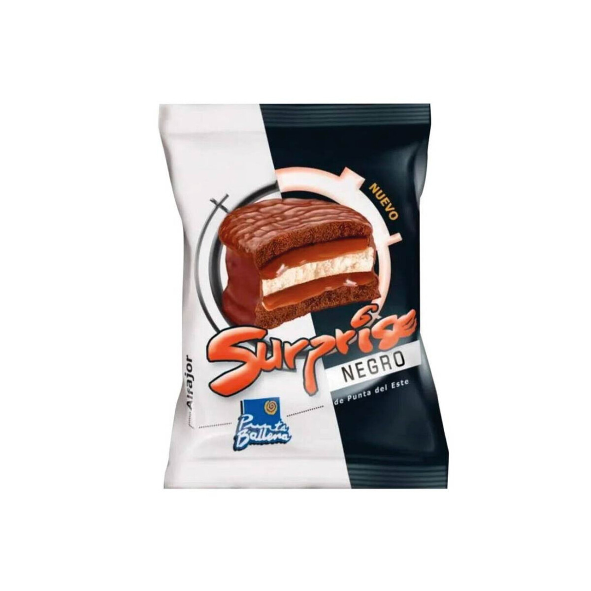 Alfajor Punta Ballena Surprise x8 - Negro 
