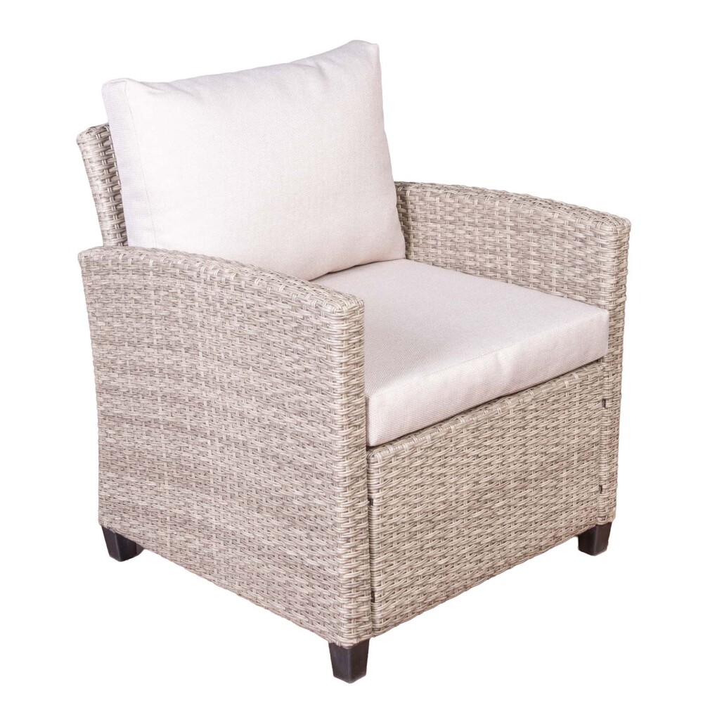 SET DE LIVING EXTERIOR RATTAN-SINTETICO NATURAL-BEIGE COZUMEL