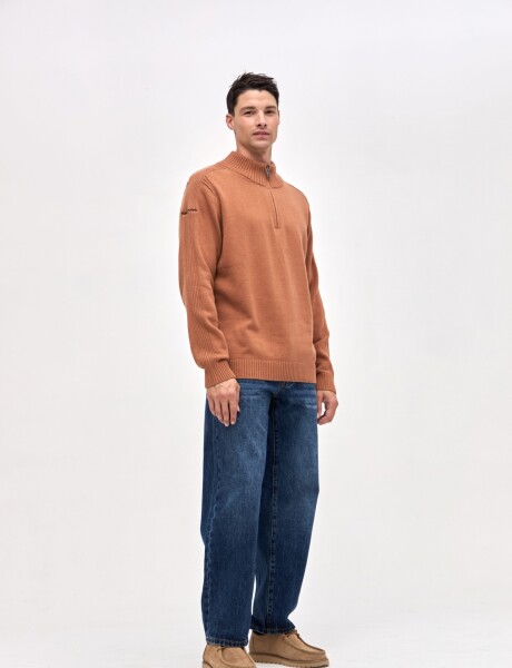 Buzo punto Folie Marrón