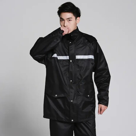 Equipo Lluvia Unisex Impermeable Reflectivo c/ Capucha Moto Equipo Lluvia Unisex Impermeable Reflectivo C/ Capucha Moto