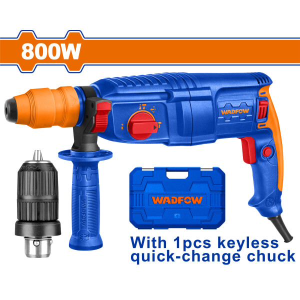 ROTOMARTILLO 800W 2.5J CON ADAPTADOR RAPIDO P MECHA WADFOW WRH1D26-2 ROTOMARTILLO 800W 2.5J CON ADAPTADOR RAPIDO P MECHA WADFOW WRH1D26-2