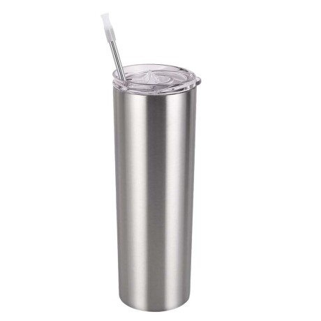 Vaso Termo Viaje Térmico 500Ml Acero Inoxidable Tapa Sorbito Plateado
