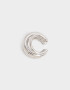 Bijou Cuff Metal diferenciado Cuff De Metal - Plateado