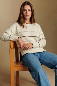 Sweater Rayado Marrón