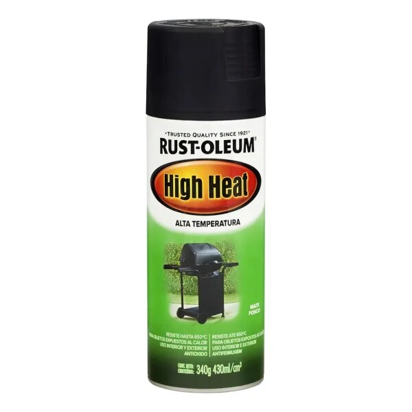 Aerosol Alta Temperatura 650°C para Escapes y Parrilleros Negro Mate Rust-Oleum Aerosol Alta Temperatura 650°C para Escapes y Parrilleros Negro Mate Rust-Oleum