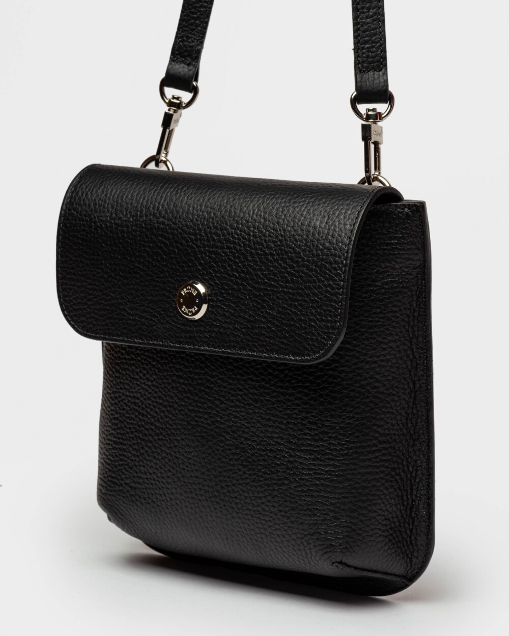 Mini Bag Liana En Cuero Graneado Negro
