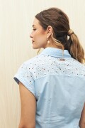 CAMISA ELENORE Celeste Cielo