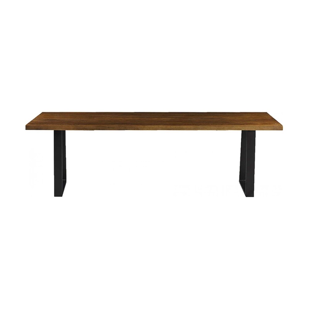 BANCO DE COMEDOR MADERA-Y-METAL MARRON YORK