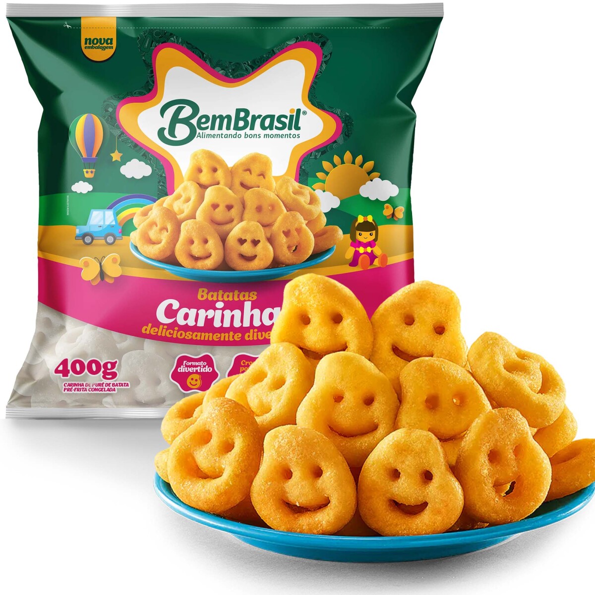 Papas Caritas 400g BemBrasil 