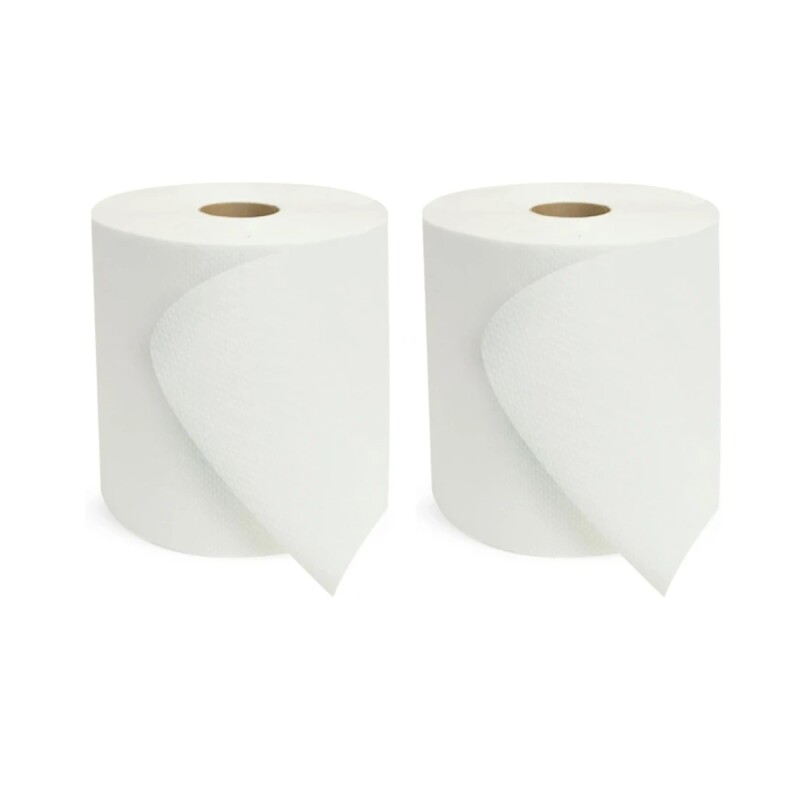 Set x2 Rollo eco 20x200 mts 24 gr BLANCO