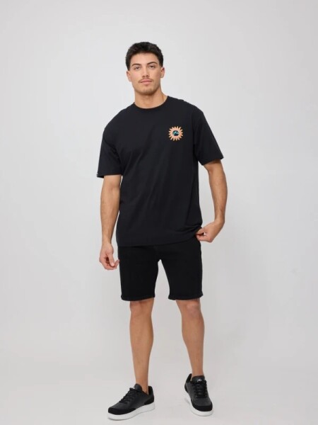 T-SHIRT RUSTY ILKIAN NEGRO