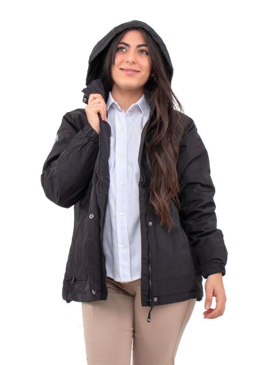 Campera Taslon Dama - Negra 