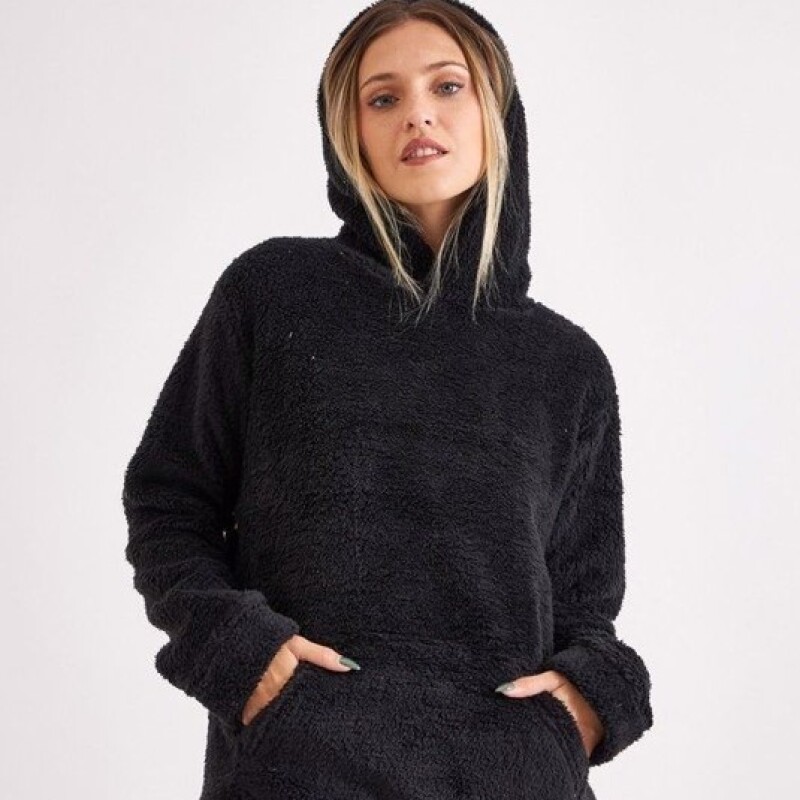 Buzo Peluche Negro Buzo Peluche Negro