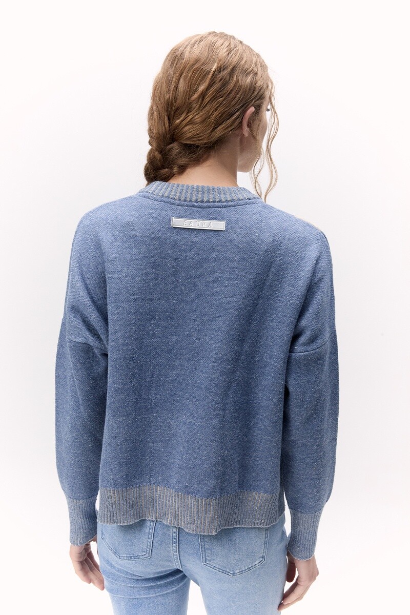 Sweater Orquidea Celeste