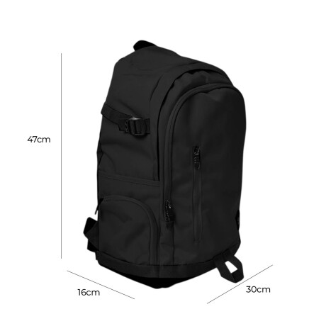 Mochila Liceal Expert Impermeable Viaje Estudiante Negro