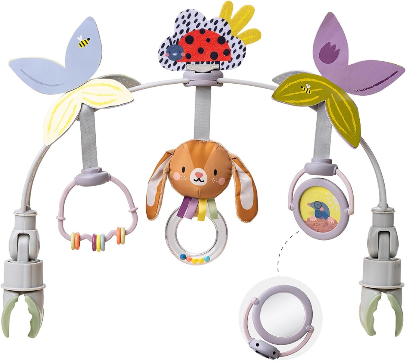 Barra entretenedora colgante 2 etapas Conejo TAF TOYS 