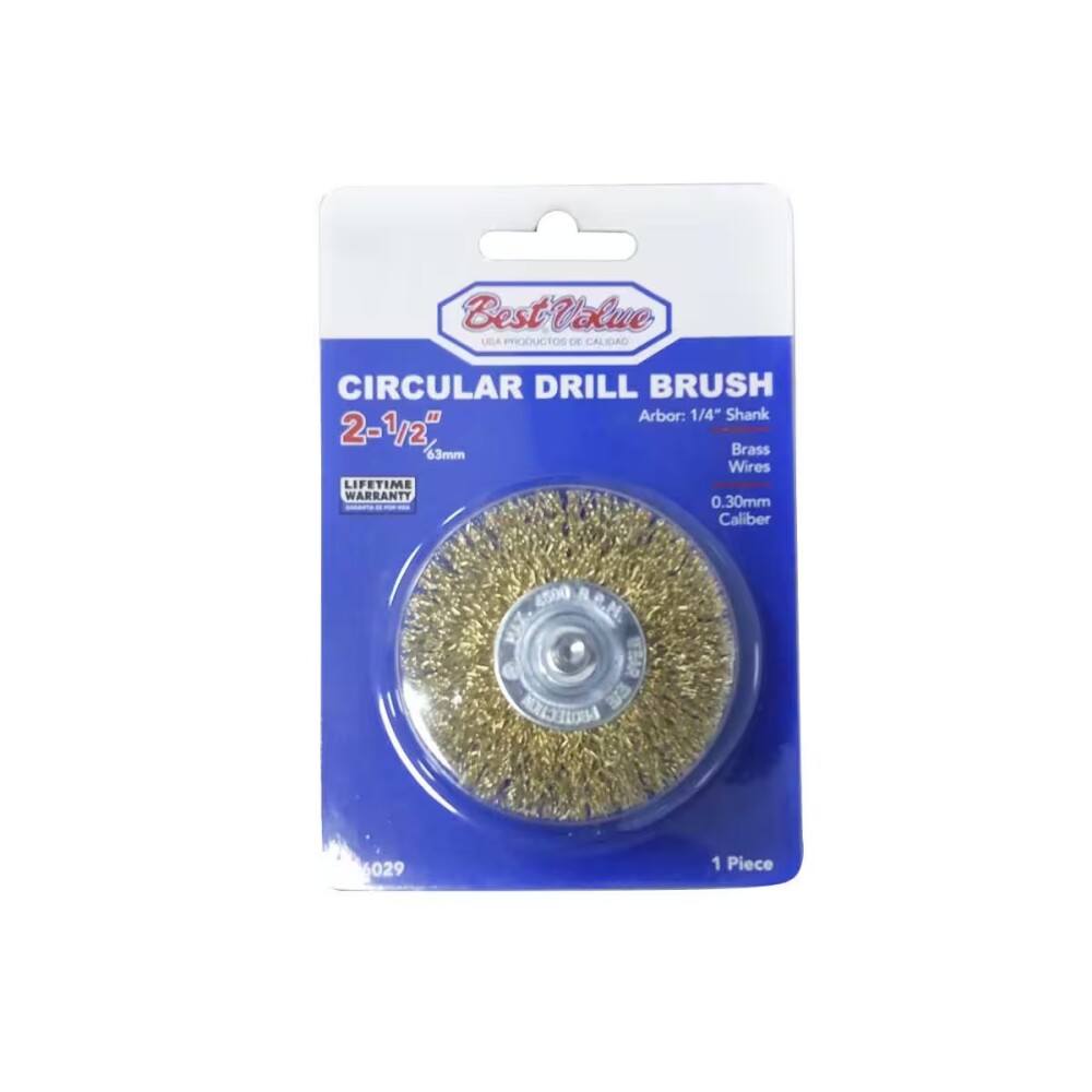 CEPILLO CHATO P/TALADRO 2 1/2 EJE 6MM Cepillo Chato P/taladro 2 1/2 Eje 6mm