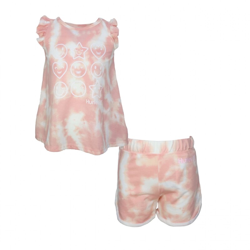 Conjunto FLUTTER SLV TEE SHORT SET de Niña Multicolor