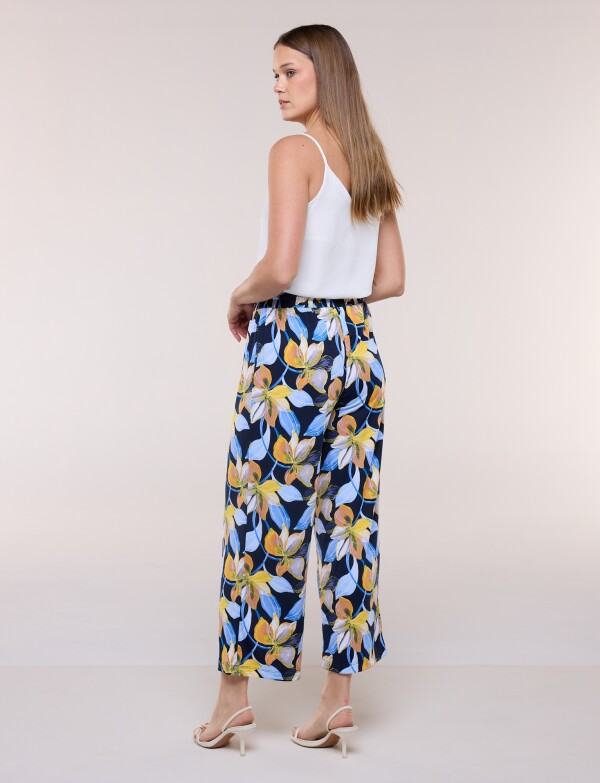 Pantalon Pull On Printed MULTI/AZUL