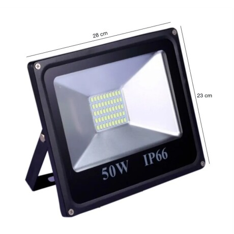Foco Led 50W Exterior Ahorro Energia Luz Blanca Fria Negro