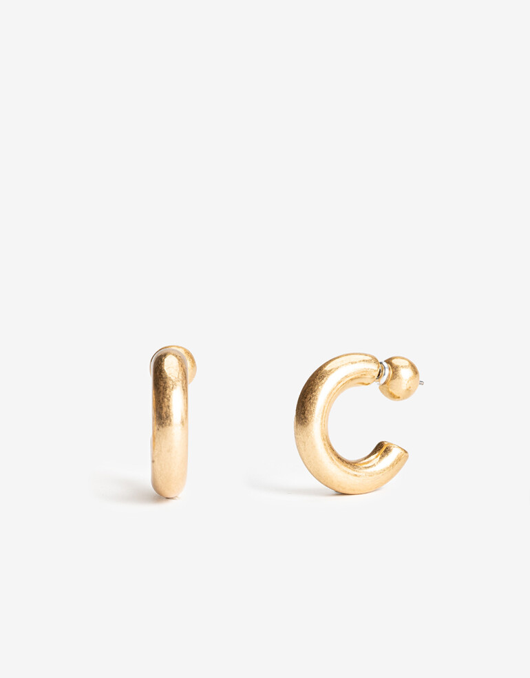 Aros Argollas Metal Aros Argollas Metal - Dorado Oro Amarillo
