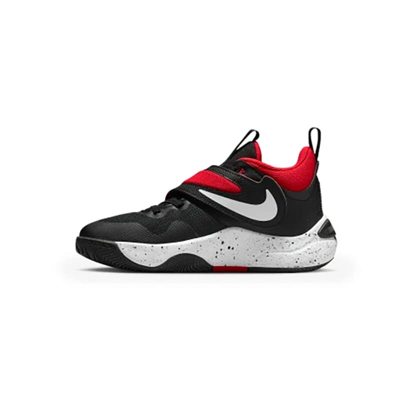 Championes Nike Team Hustle de Niños - DV8996-003 Negro-rojo
