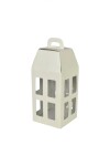 Caja linterna 18x18x39,5 cm. - PELLE BIANCO Caja linterna 18x18x39,5 cm. - PELLE BIANCO