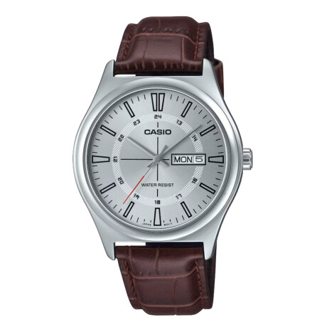Reloj CASIO MTPV006L-7CUDF en Cuero Marron Esfera 45mm 0