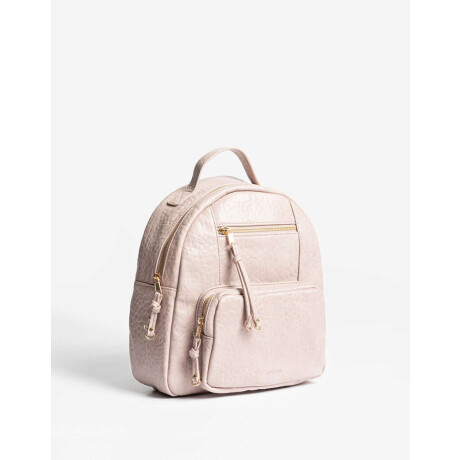 Mochila Efecto Croco Rosa Piel