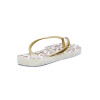 Tropical Brasil Ojota Slim Fashion Premium De Mujer - Dorado/blanco Dorado-blanco