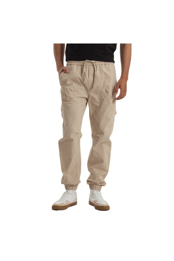 Quiksilver Pantalón Cargo con Puños Hombre - Beige Beige
