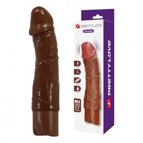 DIldo Vibrador Realístico 19cm Jermaine Pretty Love Marrón