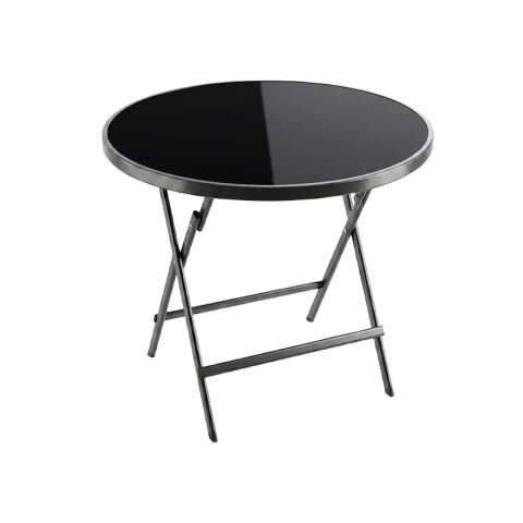 MESA RED AUXILIAR NEGRA PLEGABLE 60CM Unica