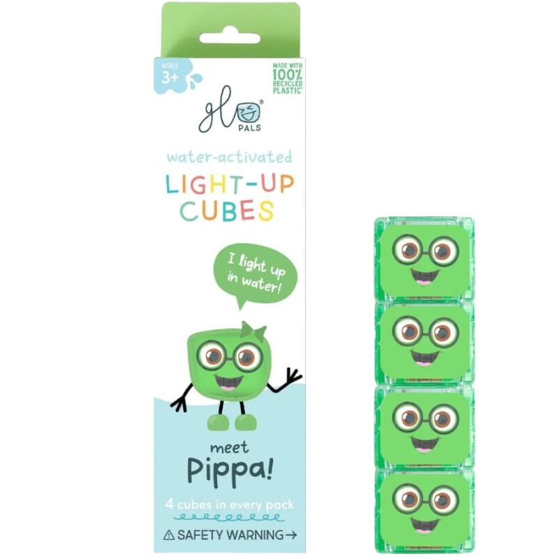 Cubos Glo Pals activados por agua x4 Pippa