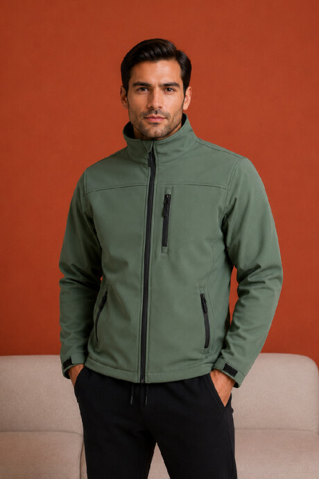 Campera de Neopreno Hombre Verde
