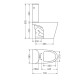 INODORO PARA MOCHILA LINEA MARINA BLANCO LOZA SANITARIA BAÑO 000