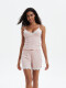 SHORT CON ENCAJE ROSA VIEJO
