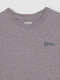 Camiseta Con Print Gris