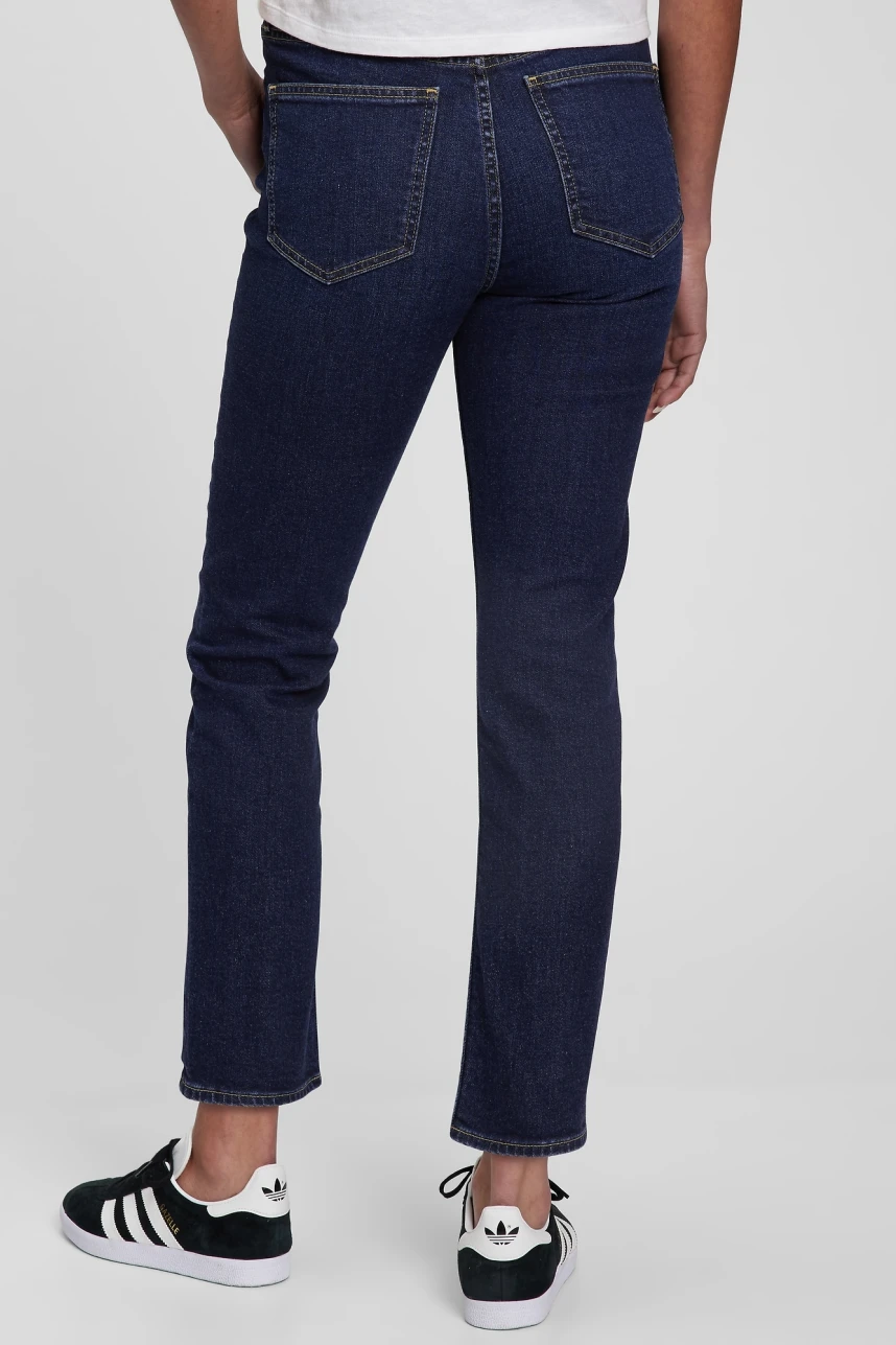 Jean Vintage Slim Tiro Alto Mujer Rinsed