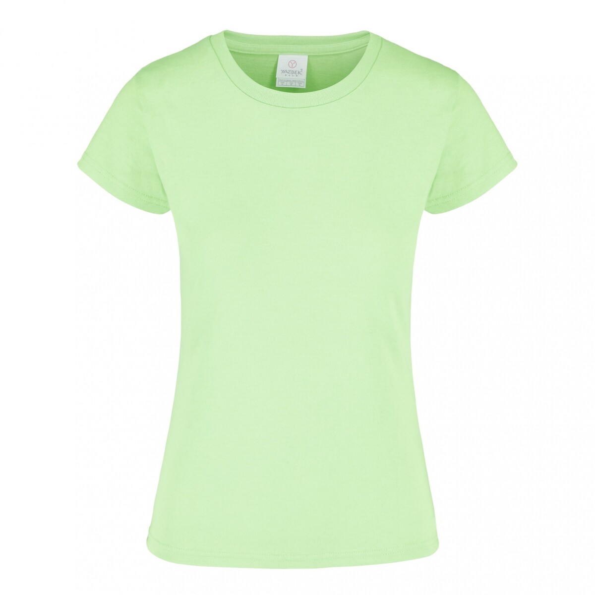 Camiseta jaspe a la base dama - Verde neón 