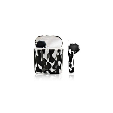 Auriculares inalámbricos con diseño blaco y negro V01