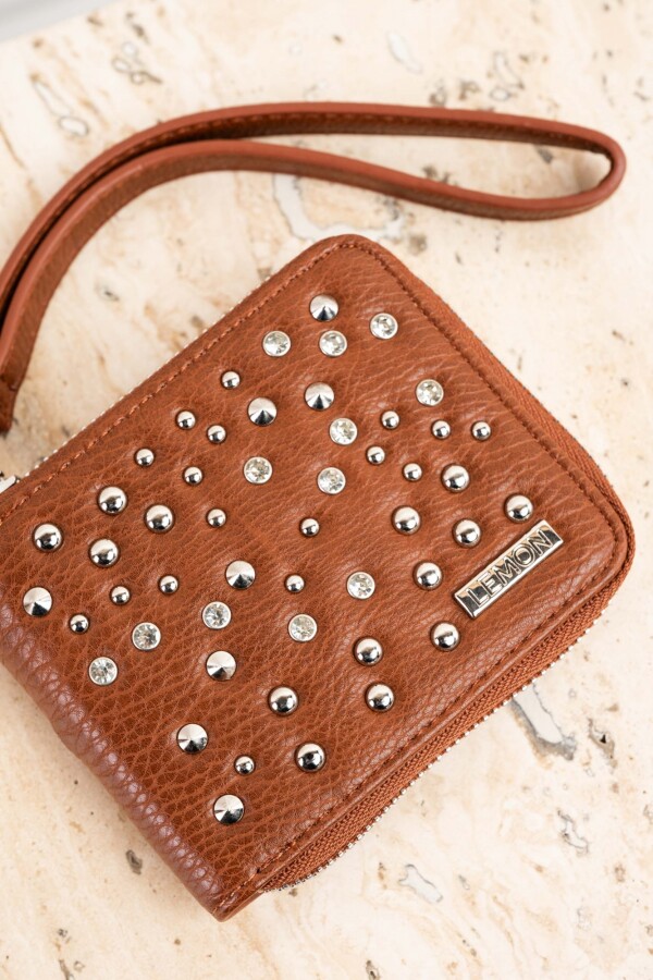 Billetera Tachas Marron