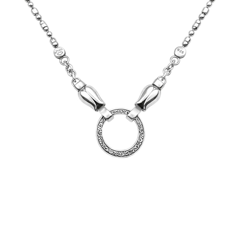 Cadena canutillo - Plata 925 quemada - Sin piedra - CD3564 sinpiedra