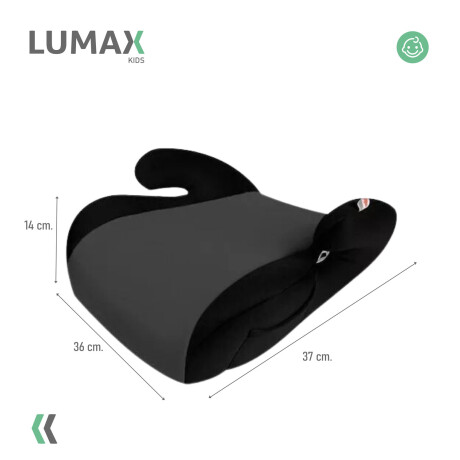 Booster Alzador de Seguridad Lumax Kids para Auto Negro