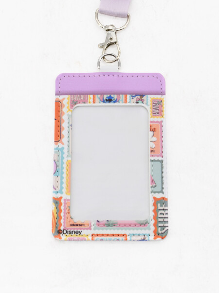 TARJETERO STITCH LILA