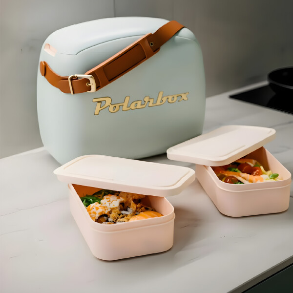 Conservadora Lunchera Térmica Pop 6L Polarbox Con 2 Tuppers Color Verde 1